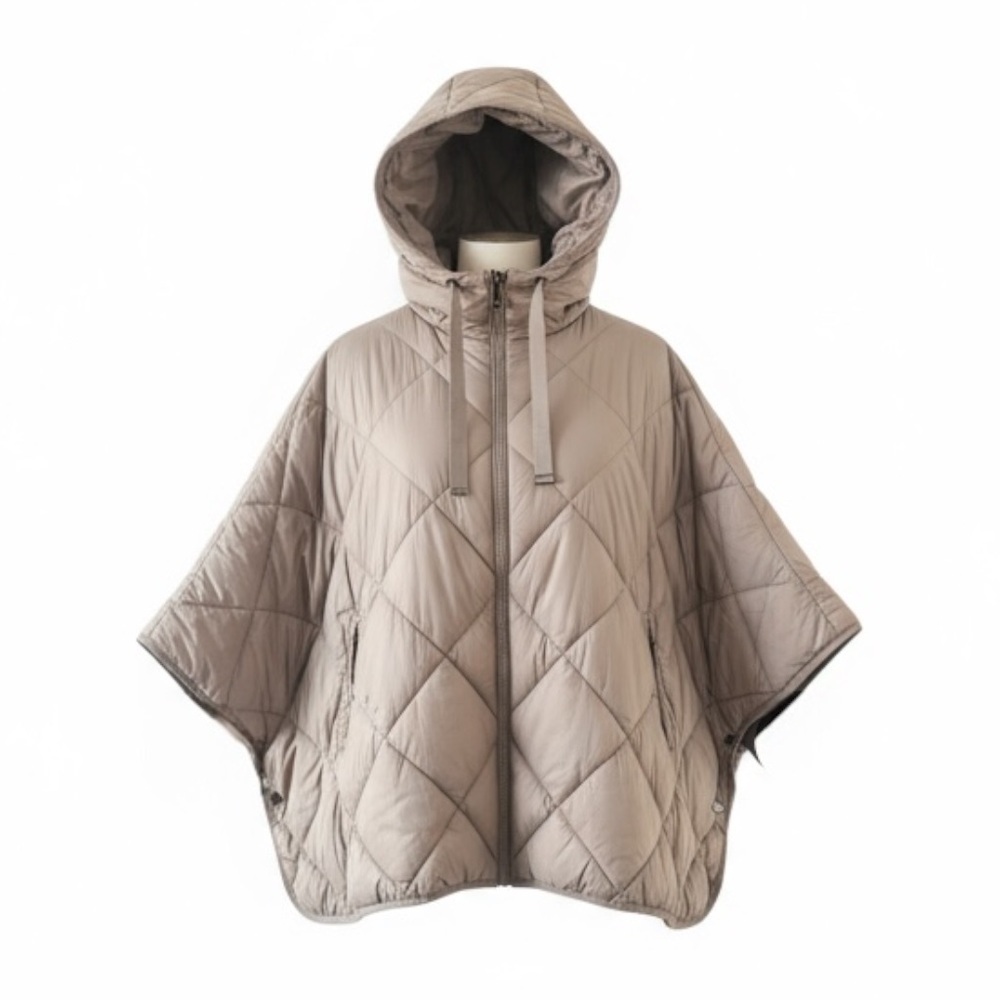 Lightweight oversized puffer jacket